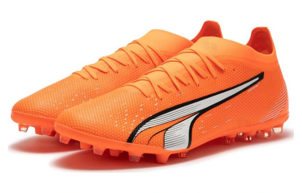 Футбольные бутсы PUMA Ultra Match с шипами, мужские, оранжевые, Размер: 42.5 | Китай.рф