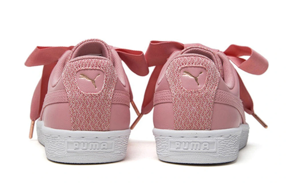 Кеды женские PUMA Basket Heart с бантом розовые, Размер: 36 | Китай.рф