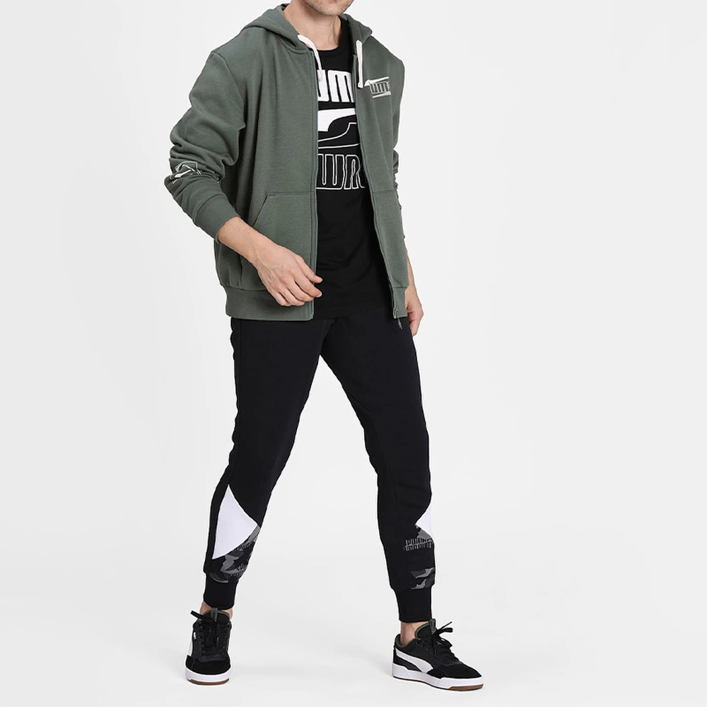 Штаны Puma спортивные мужские, Цвет: черный, Размер: M | Китай.рф