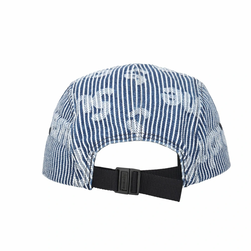 Бейсболка Supreme SS24 Denim Camp Cap синяя, Стиль: синий, Размер: F, Коробка: Базовая упаковка-без коробки | Китай.рф