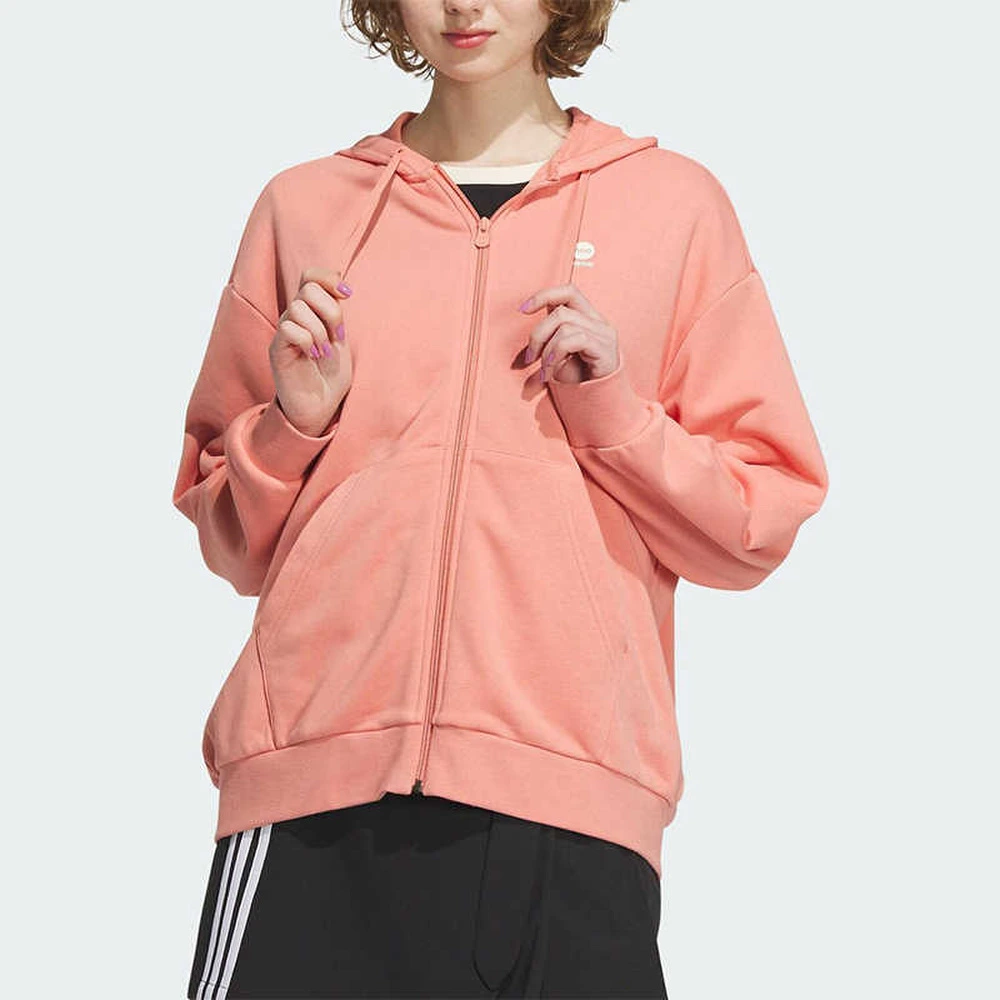 Куртка женская adidas neo с капюшоном, розовая, Цвет: розовый, Размер: 2XS | Китай.рф