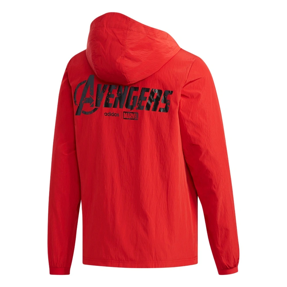 Куртка adidas neo x Marvel спортивная красная мужская, Цвет: красный, Размер: A/L / (173-180) | Китай.рф
