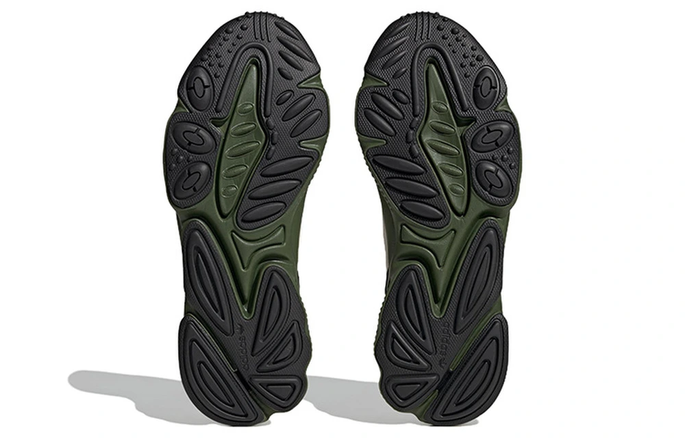 Кроссовки adidas Originals Oztral IF5413 — повседневные, из ткани и кожи, унисекс, бежево-зеленые, Размер: 35⅔ | Китай.рф