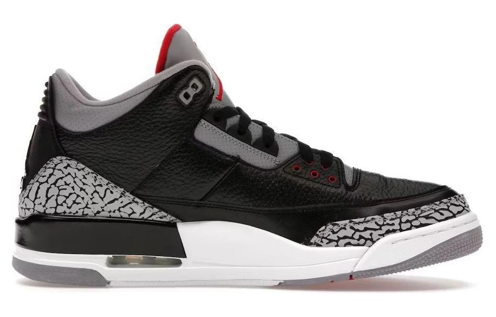Кроссовки баскетбольные мужские Jordan Air Jordan 3 Retro Black Cement черные классические, Размер: 42.5 | Китай.рф