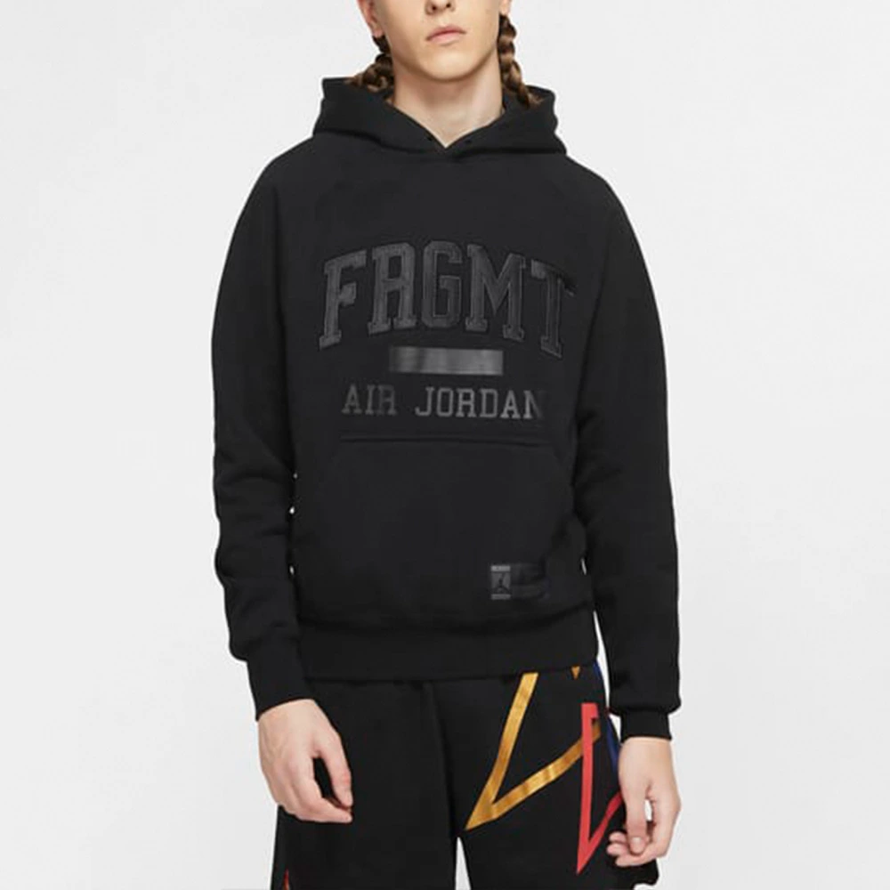 Худи Jordan x Fragment Design оверсайз черное, Цвет: черный, Размер: S | Китай.рф