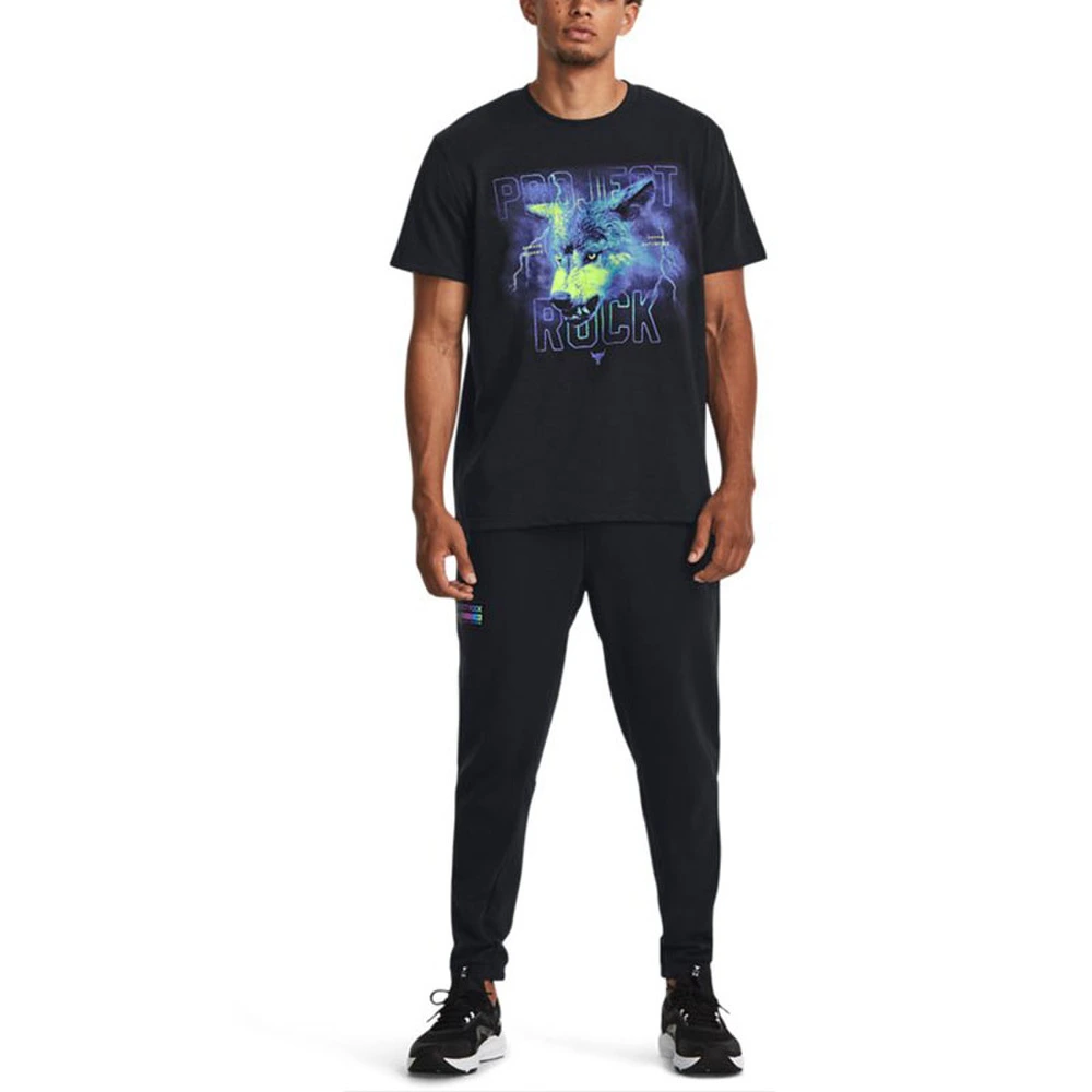 Футболка Under Armour мужская с круглым вырезом для тренировок, Цвет: черный, Размер: S | Китай.рф