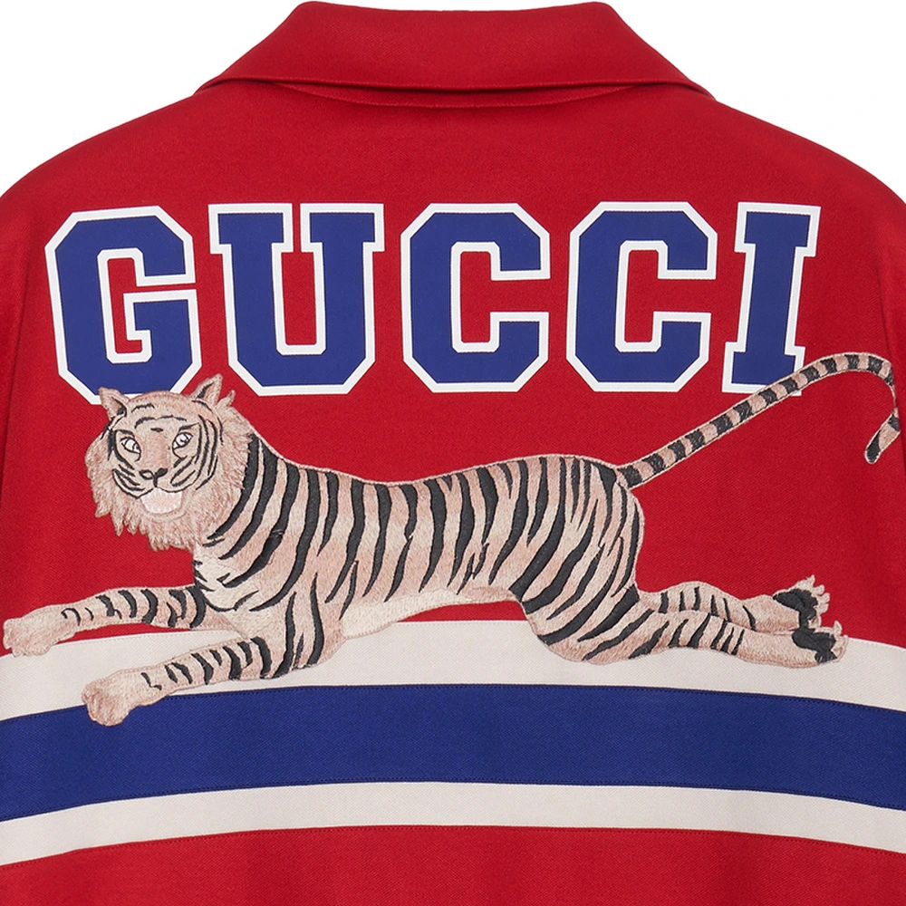 Куртка GUCCI мужская с принтом красная, Цвет: красный, Размер: XS | Китай.рф