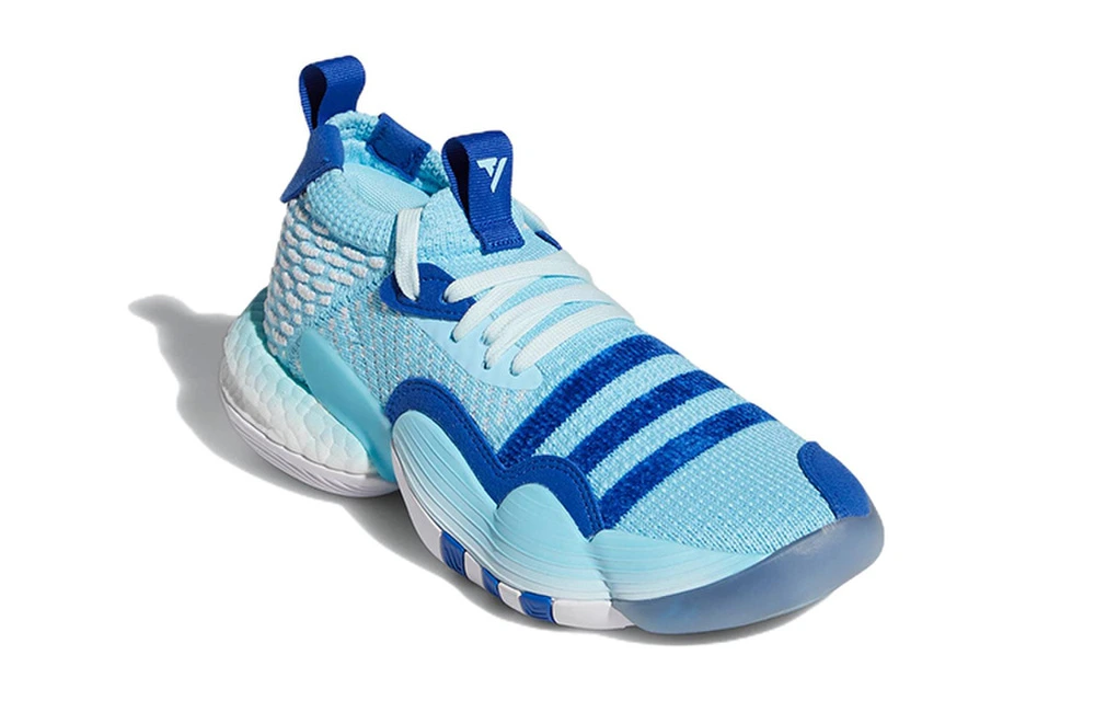 Детские баскетбольные кроссовки adidas Trae Young 2.0 J Frozone, синие, Размер: 36 | Китай.рф