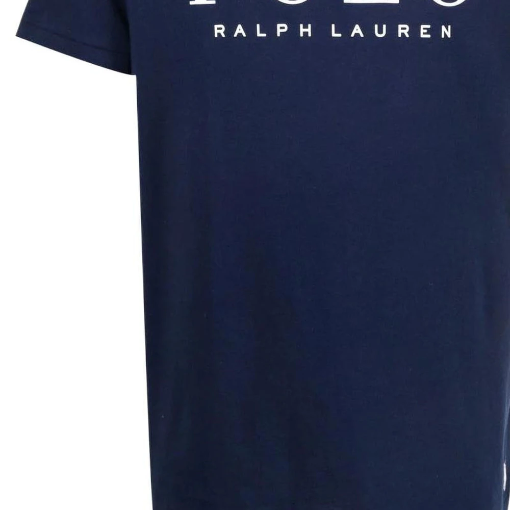 Футболка Polo Ralph Lauren с логотипом из хлопка мужская в синем цвете, Цвет: темно-синий, Размер: M | Китай.рф