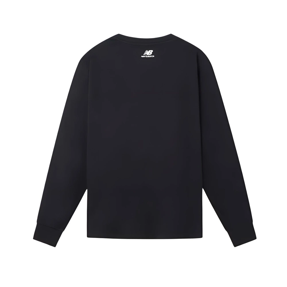 Футболка New Balance с круглым вырезом и длинным рукавом, чёрная, Цвет: черный, Размер: L/175 | Китай.рф