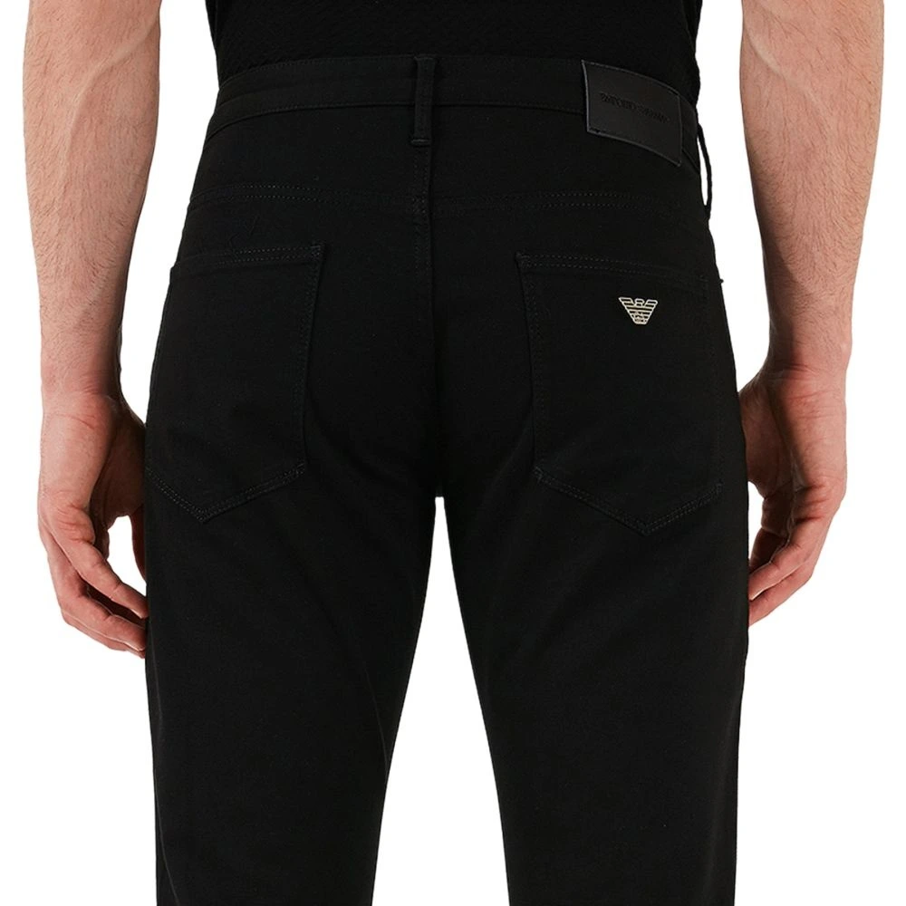 Джинсы EMPORIO ARMANI мужские черные прямого кроя, Цвет: черный, Размер: 30, Коробка: Нет оригинального подарочного пакета, подарочной коробки | Китай.рф