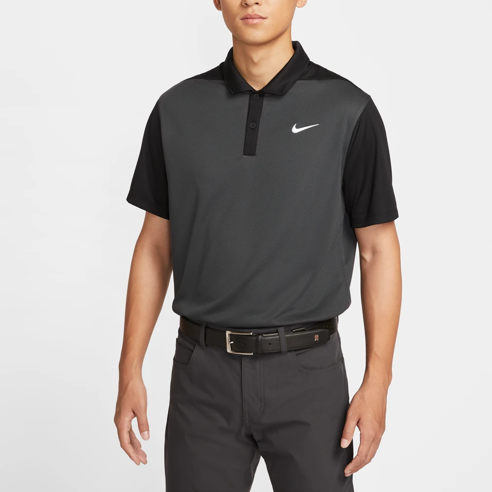 Гольф-рубашка Nike Victory+ FW25 Dri FIT Golf Clothing Men's, Цвет: угольно-чёрный/чёрный/белый, Размер: XL | Китай.рф