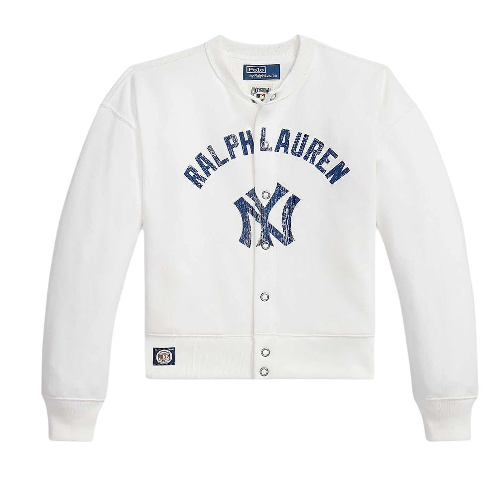Бейсбольная джерси Polo Ralph Lauren SS26 для женщин, Цвет: Мытый белый, Размер: M | Китай.рф