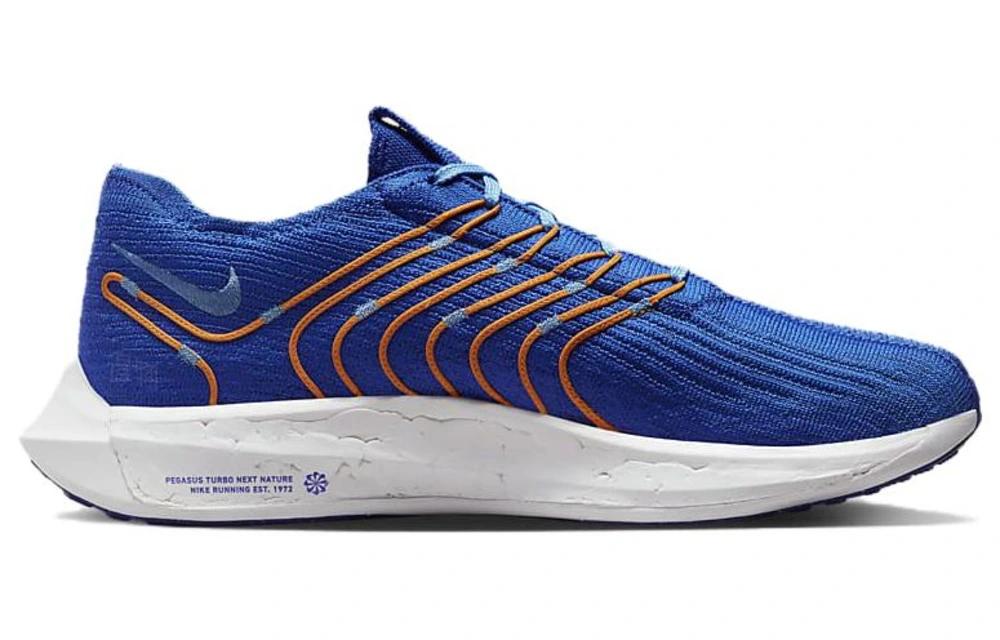 Кроссовки для бега Nike Pegasus Turbo Next Nature мужские сине-белые, Размер: 44.5 | Китай.рф