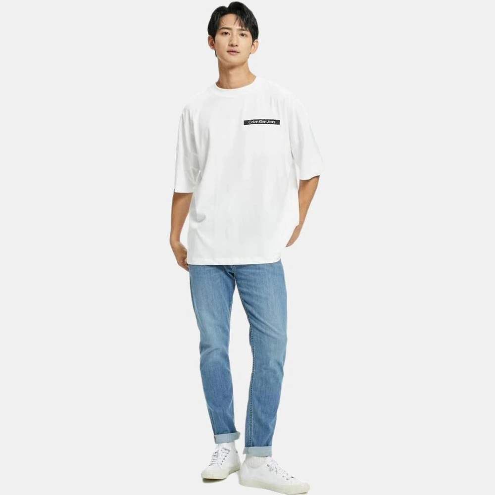 Джинсы Calvin Klein Jeans с клиновидным силуэтом, синие, Цвет: синий, Размер: 32 | Китай.рф