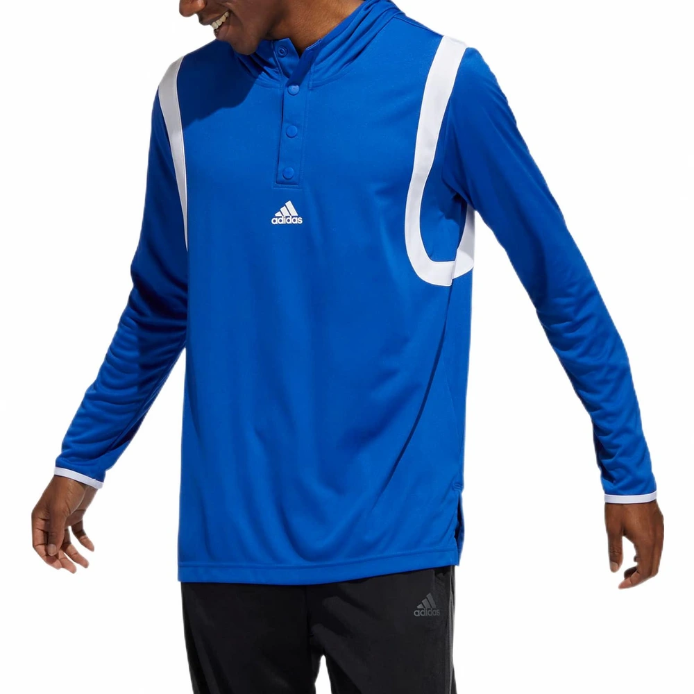 Футболка adidas с длинным рукавом синяя, Цвет: синий, Размер: A46 | Китай.рф