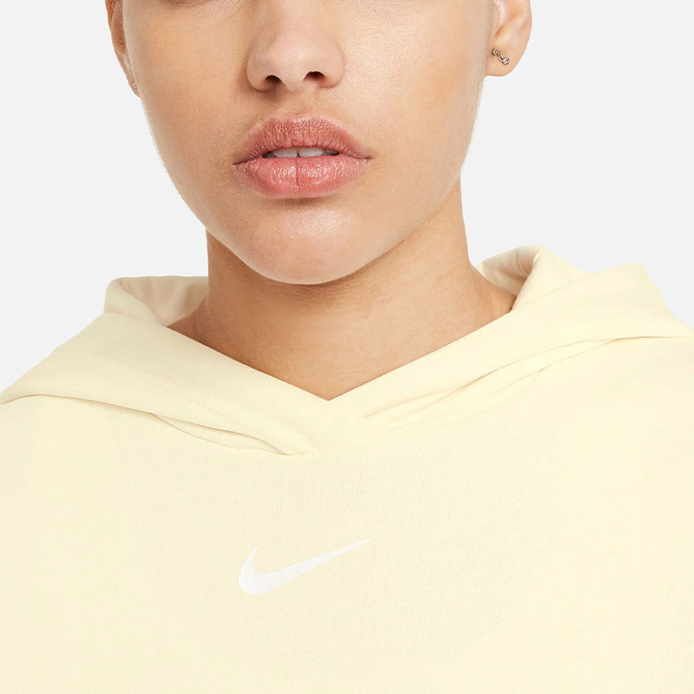 Женское укороченное худи Nike Sportswear Icon Clash кремового цвета, Цвет: Цвет кокосового молока, Размер: XS | Китай.рф
