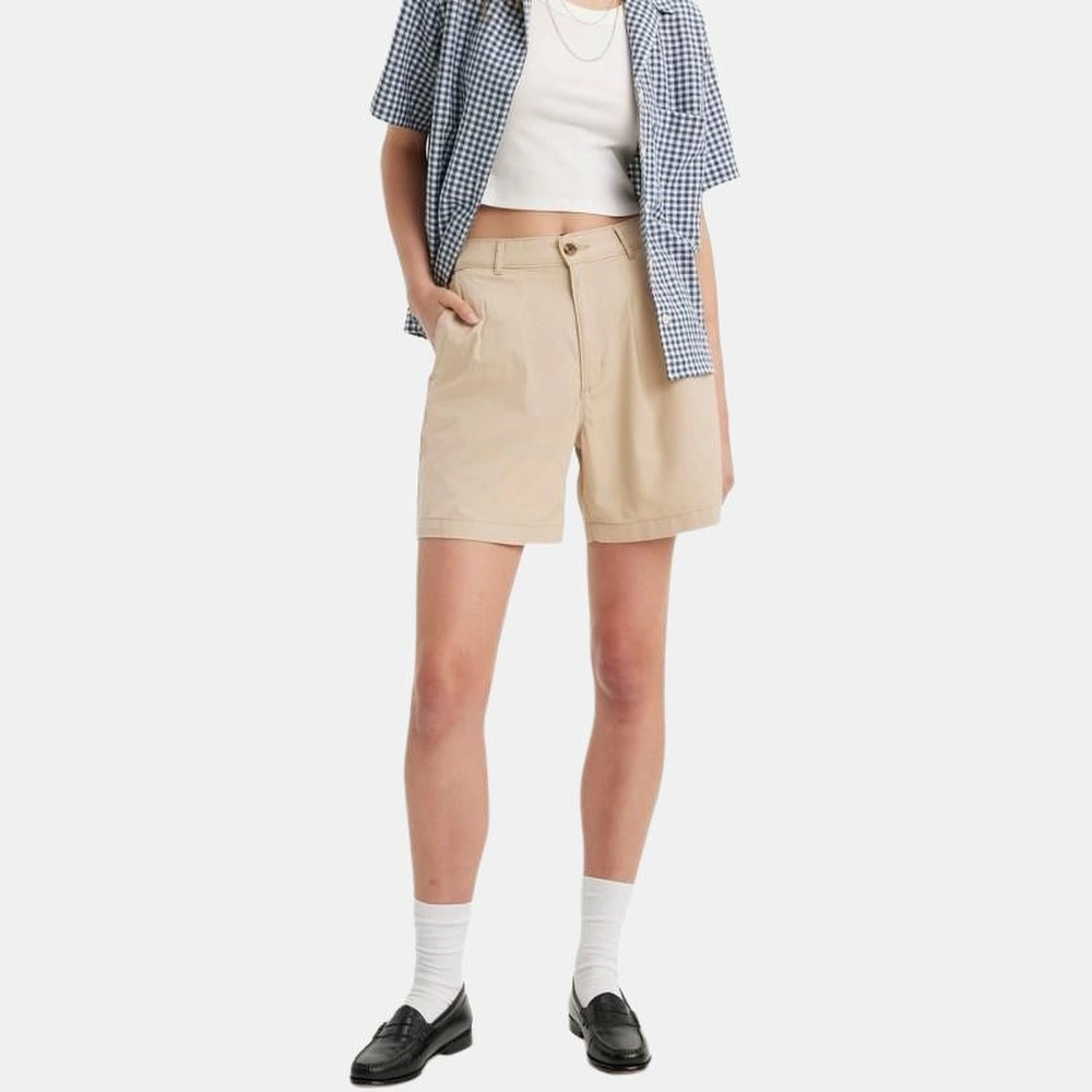 Шорты женские Levi's Pure Color Patchwork Comfort Mid Waist Casual Khaki, Цвет: хаки, Размер: 24 | Китай.рф