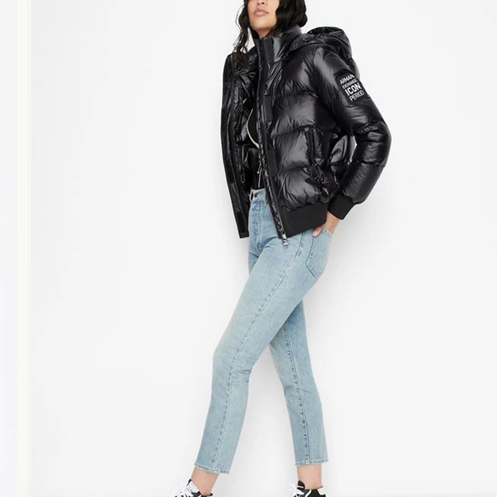 Куртка ARMANI EXCHANGE стеганая женская черная, Цвет: черный, Размер: L | Китай.рф