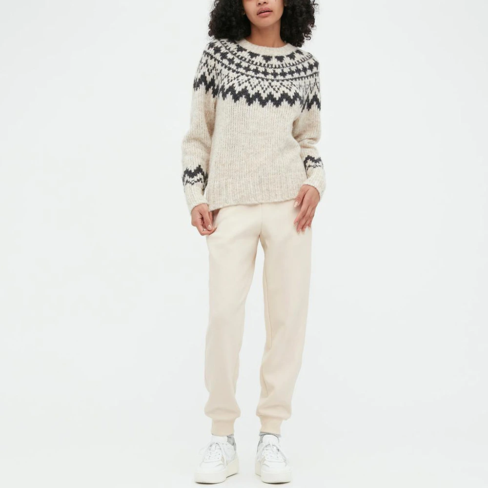 Свободные брюки UNIQLO на кулиске, женские, молочные, Цвет: молочный, Размер: XL | Китай.рф