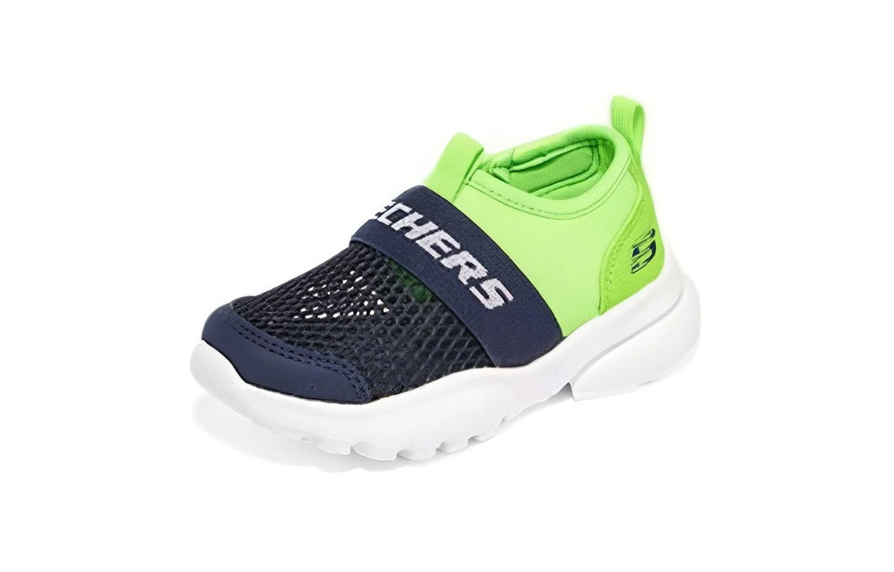 Кроссовки Skechers Comfort Flex 403777N-NVLM для малышей, сине-зеленые, Цвет: сине-зеленый, Размер: 22 | Китай.рф