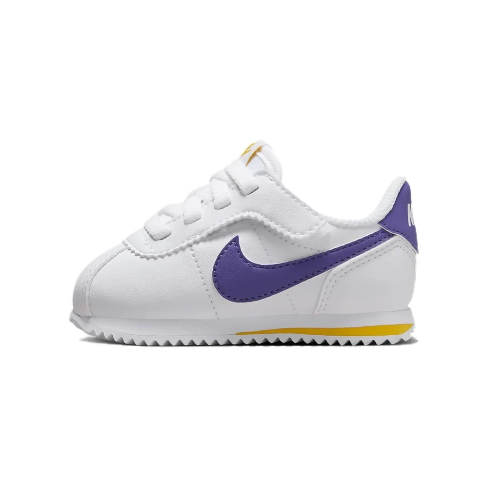 Кроссовки Nike Cortez для малышей, бело-синие, артикул DM0952-105, Цвет: Белый и синий, Размер: 23.5 | Китай.рф