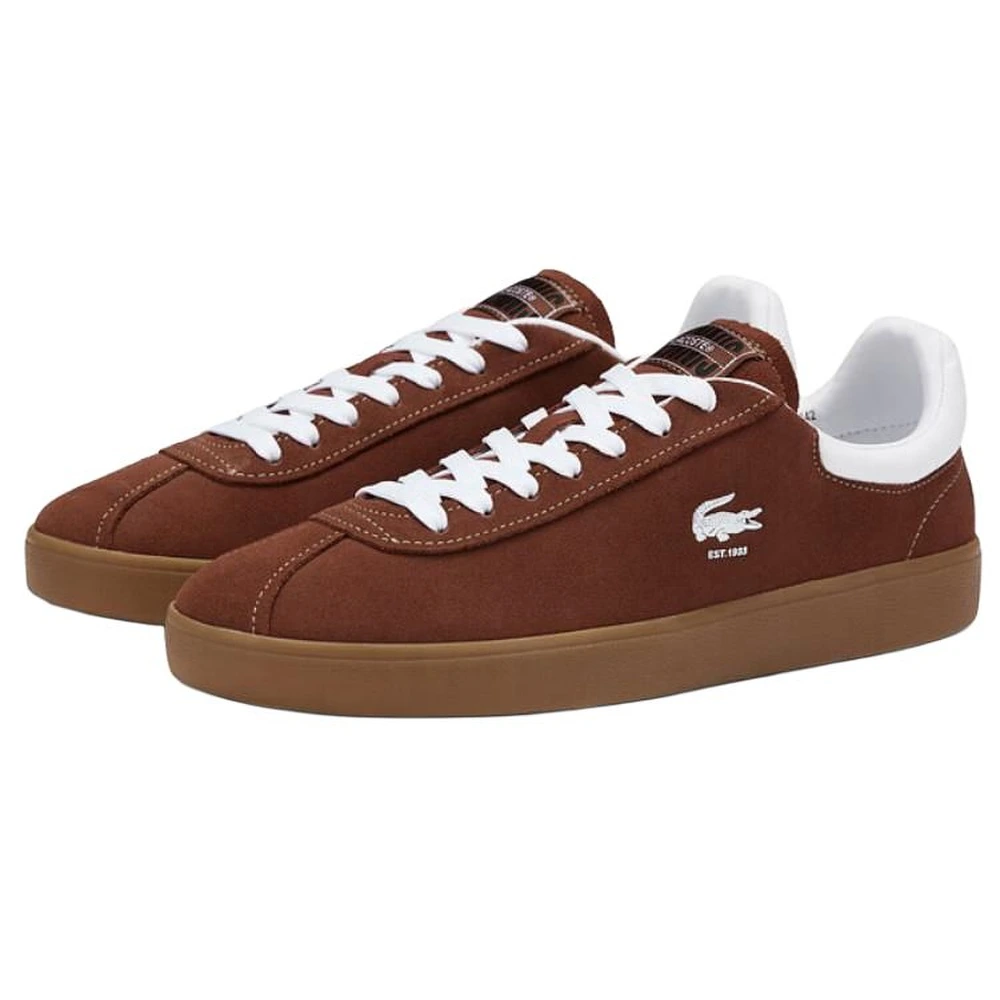 Кеды LACOSTE мужские коричневые стильные, Цвет: коричневый, Размер: 40 | Китай.рф