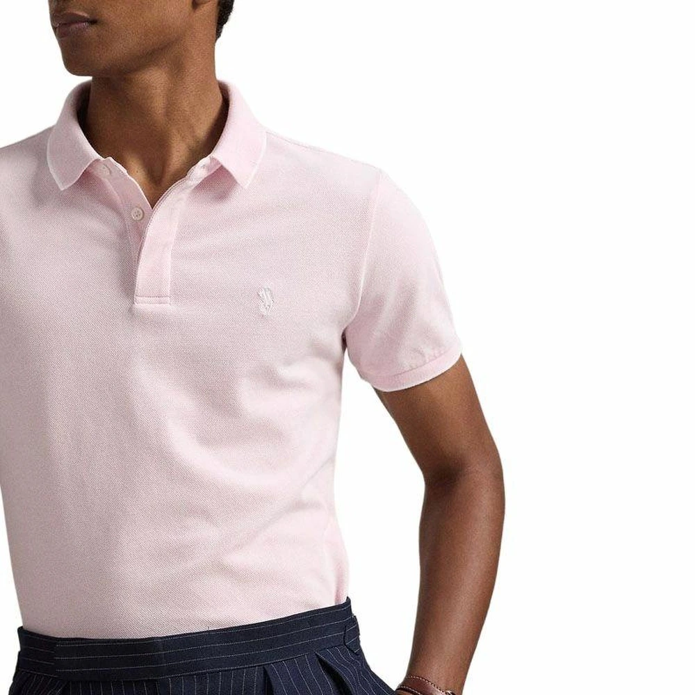 Поло Polo Ralph Lauren мужское роза, Цвет: Садовый розовый, Размер: M | Китай.рф