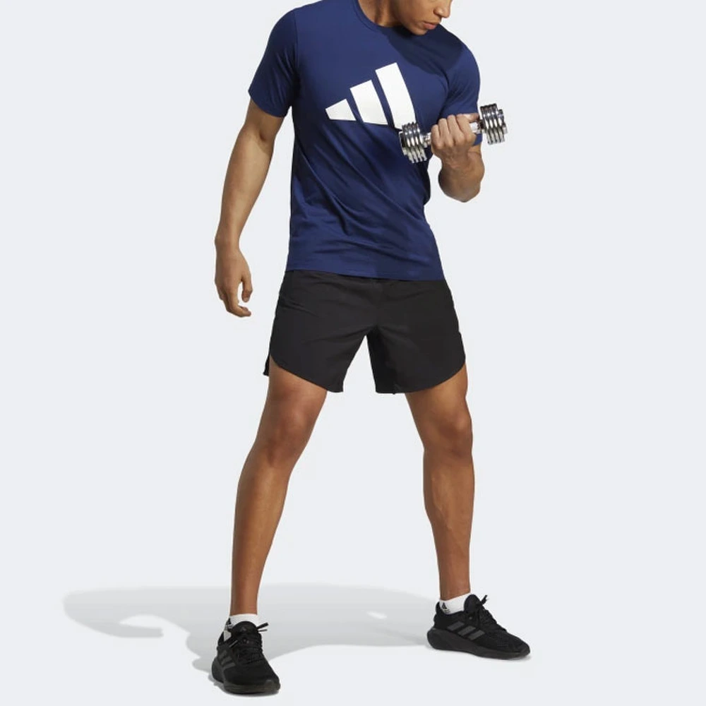 Футболка adidas Train Essentials Feelready Logo Training Tee, Цвет: темно-синий, Размер: XS | Китай.рф