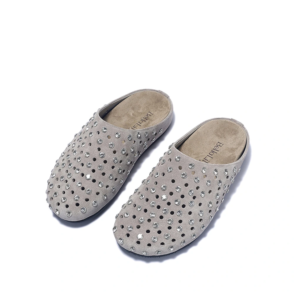 Тапочки BELLALILY Closed Toe Slippers Women's, Цвет: серый, Размер: 34 | Китай.рф