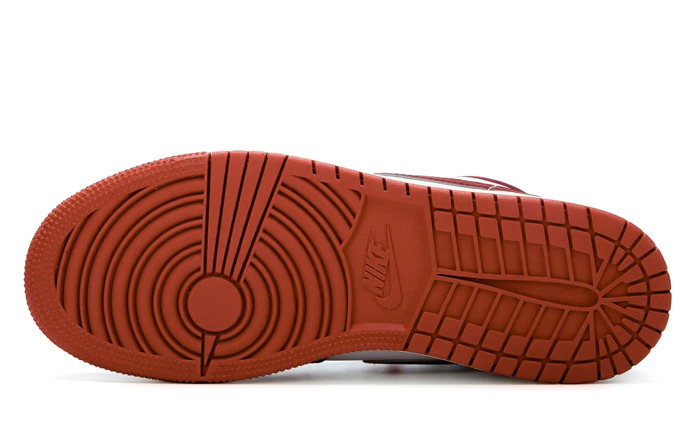 Кроссовки Jordan Air Jordan 1 низкие винтажные красные, Цвет: красный (в подарок праздничный пакет 1 шт.), Размер: 35.5 | Китай.рф