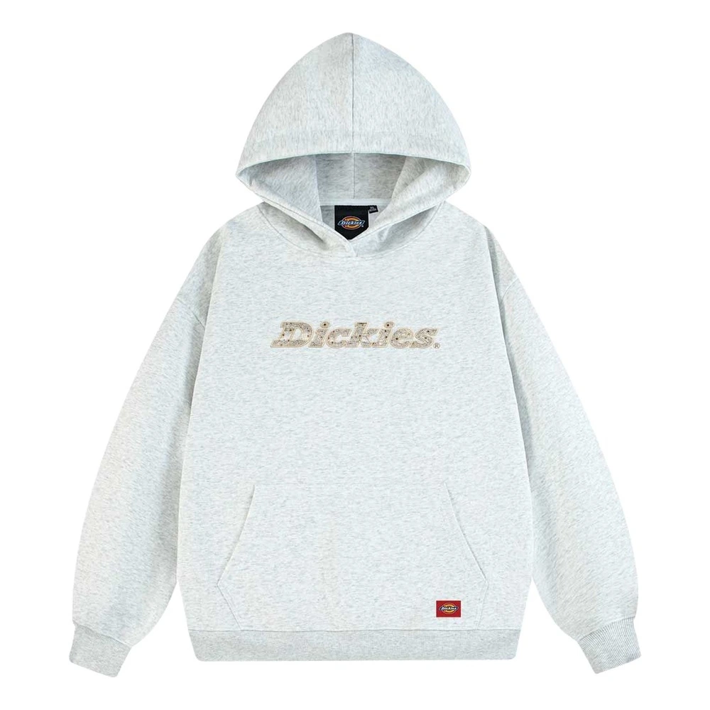 Свитшот Dickies женский с капюшоном в стиле ретро, Цвет: Белый цветок серый, Размер: S | Китай.рф