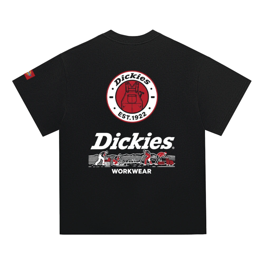 Футболка Dickies с круглым вырезом, Цвет: черный, Размер: S | Китай.рф