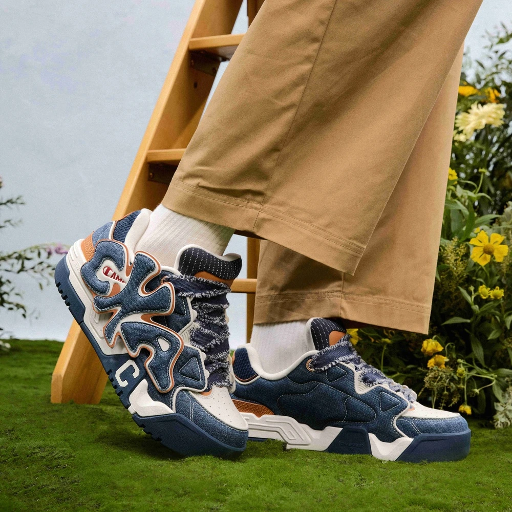 Кроссовки для скейтборда Champion Coco Skate Buckle Low Top, Цвет: Морской синий / вечный синий, Размер: 39 | Китай.рф