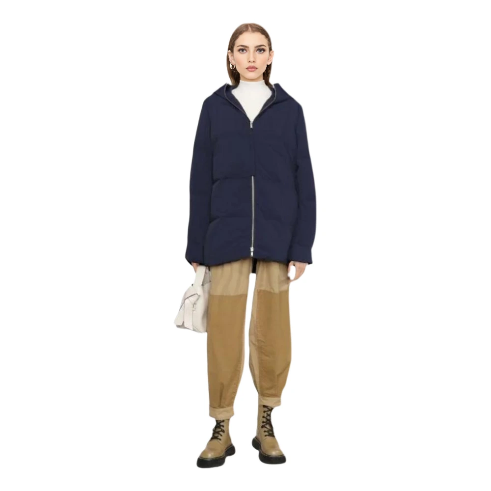 Куртка JIL SANDER стеганая женская темно-синяя, Цвет: темно-синий, Размер: 42 | Китай.рф
