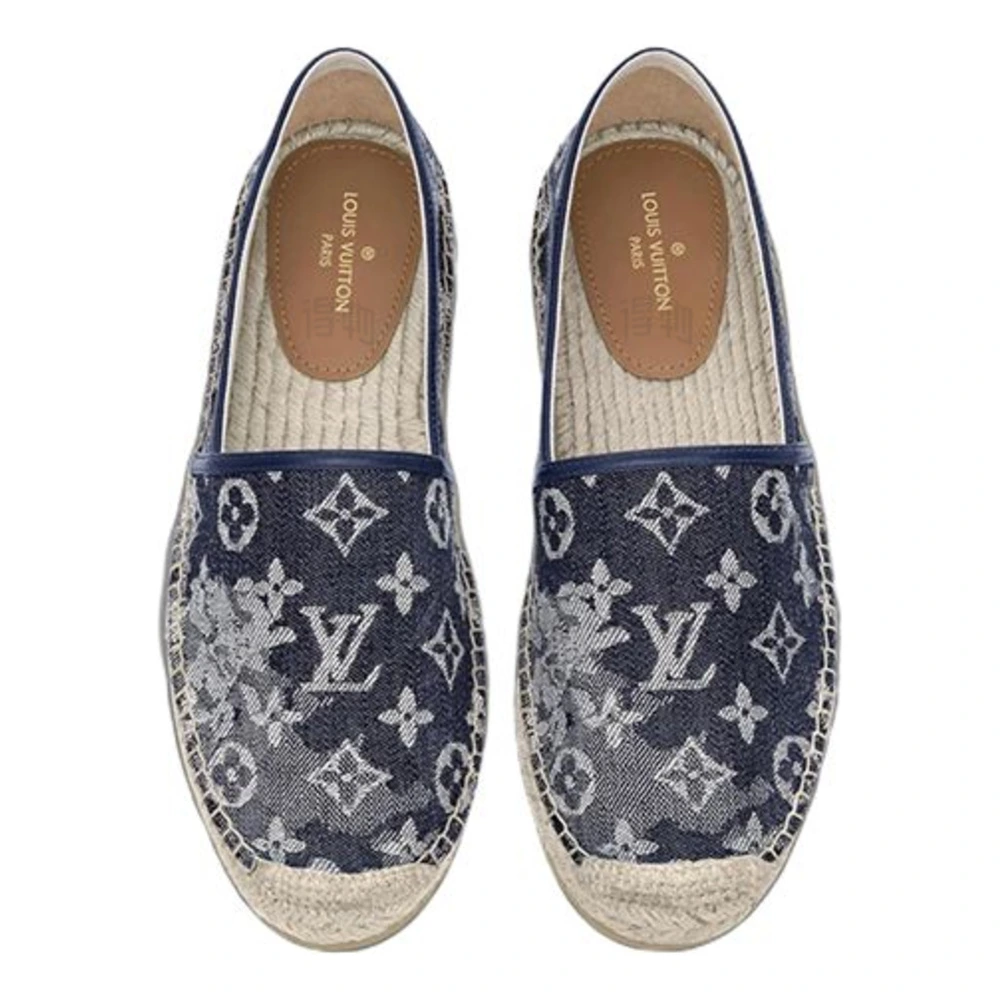 Слипоны Louis Vuitton мужские сине-белые, Издание: С оригинальной коробкой для обуви, Размер: 40 | Китай.рф