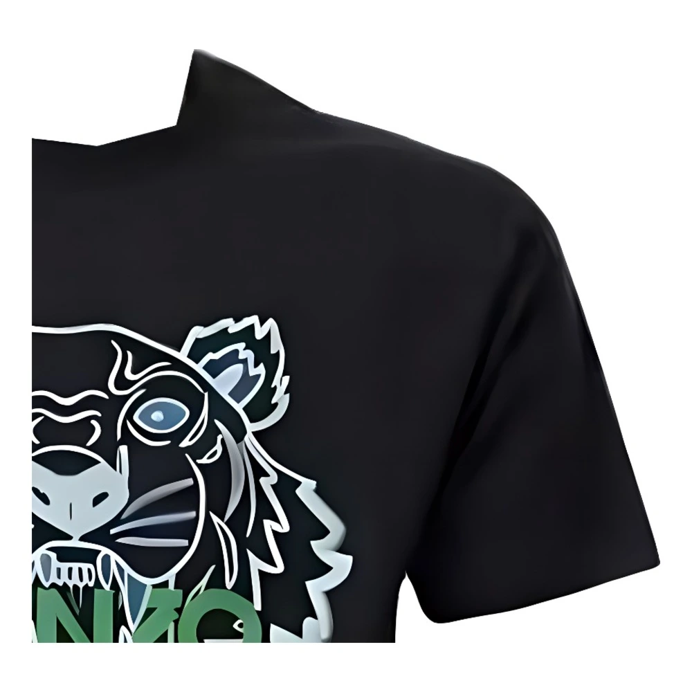 Футболка KENZO мужская чёрная с логотипом, Цвет: черный, Размер: S | Китай.рф