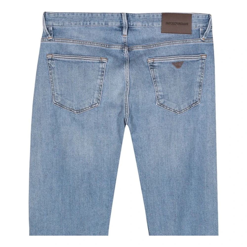 Джинсы мужские EMPORIO ARMANI SS24 Water Wash Indigo, Цвет: индиго, Размер: 33 | Китай.рф