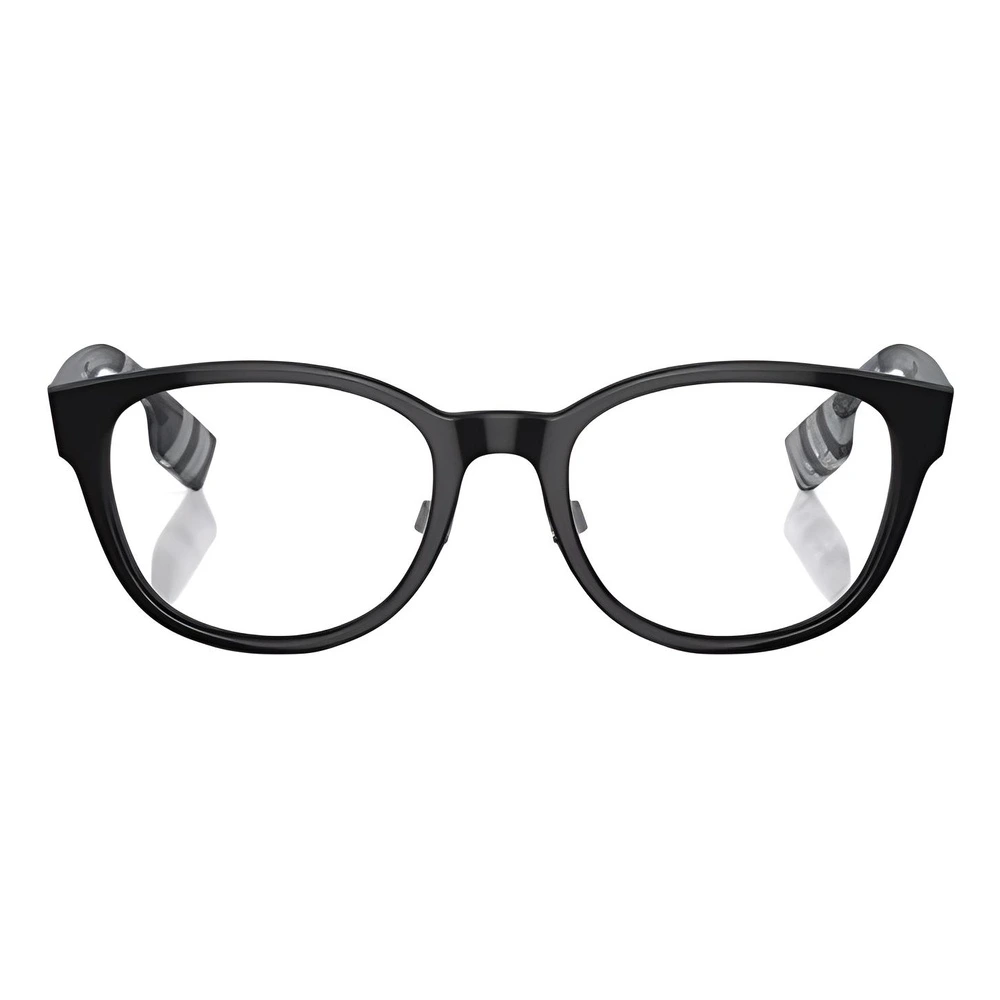 Оптические рамки Burberry Round Frame Glasses черные женские, Стиль: черный, Размер: 51, Коробка: Базовая упаковка — футляр для очков + коробка (белый или коричневый вариант случайно) | Китай.рф