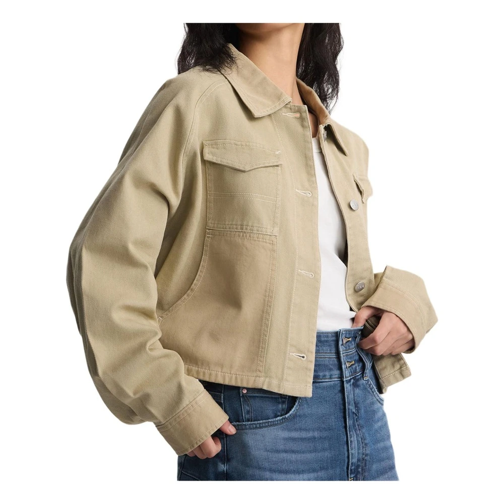 Куртка Lee SS26 женская хаки с лацканами, Цвет: хаки, Размер: XS | Китай.рф