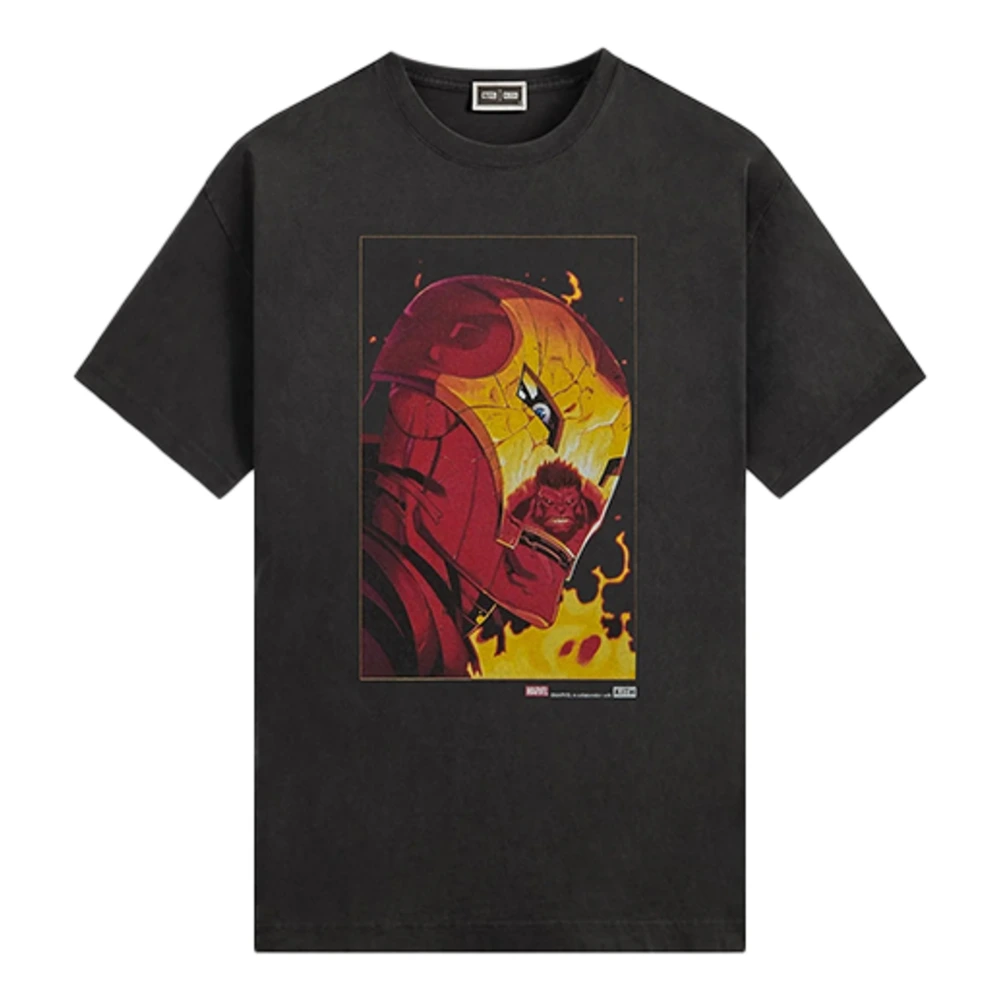 Футболка KITH x Marvel FW25 мужская из Китая, Цвет: черный, Размер: S | Китай.рф