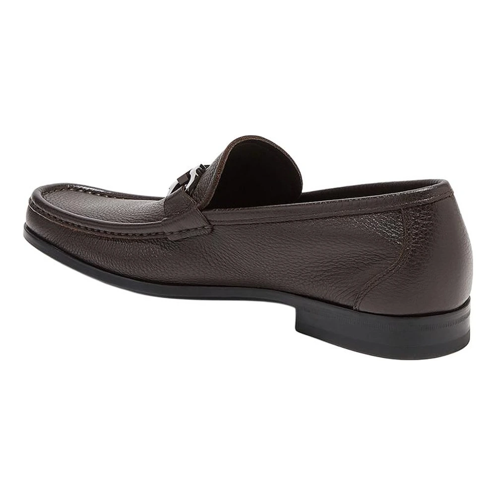 Лоферы FERRAGAMO Gancini Leather из натуральной кожи, коричневые, Издание: EEE, Размер: 40, Набор: С оригинальной коробкой для обуви | Китай.рф