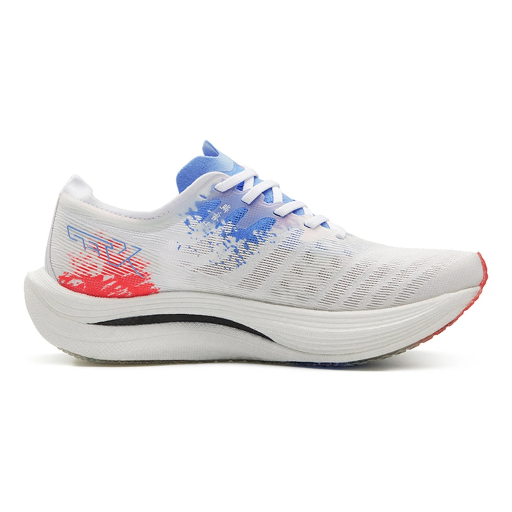 Кроссовки для бега XTEP 160X 5.0 с карбоновой пластиной, женские, Цвет: небесно-голубой / новый белый / лазерный красный, Размер: 35 | Китай.рф