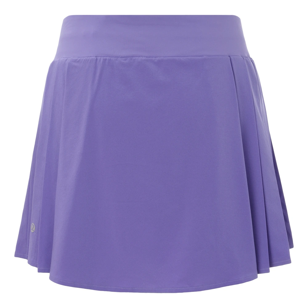 Юбка lululemon Swift Side-Pleat с высокой талией женская, Цвет: Заряженный Индиго/CHAI, Размер: XXS | Китай.рф