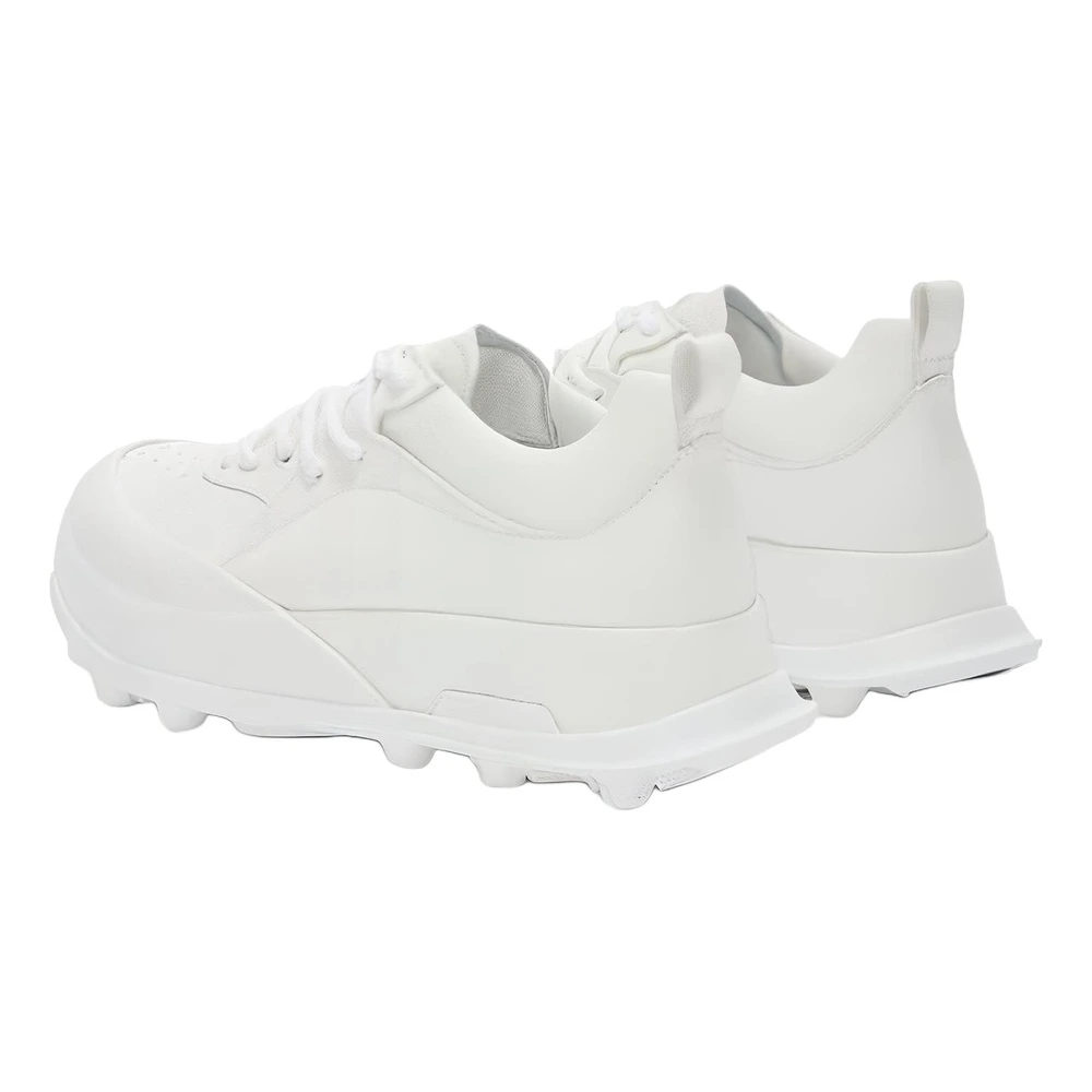Кроссовки JIL SANDER из кожи с панелями, белые, Цвет: Белый, Размер: 43, Ширина: С оригинальной коробкой для обуви | Китай.рф