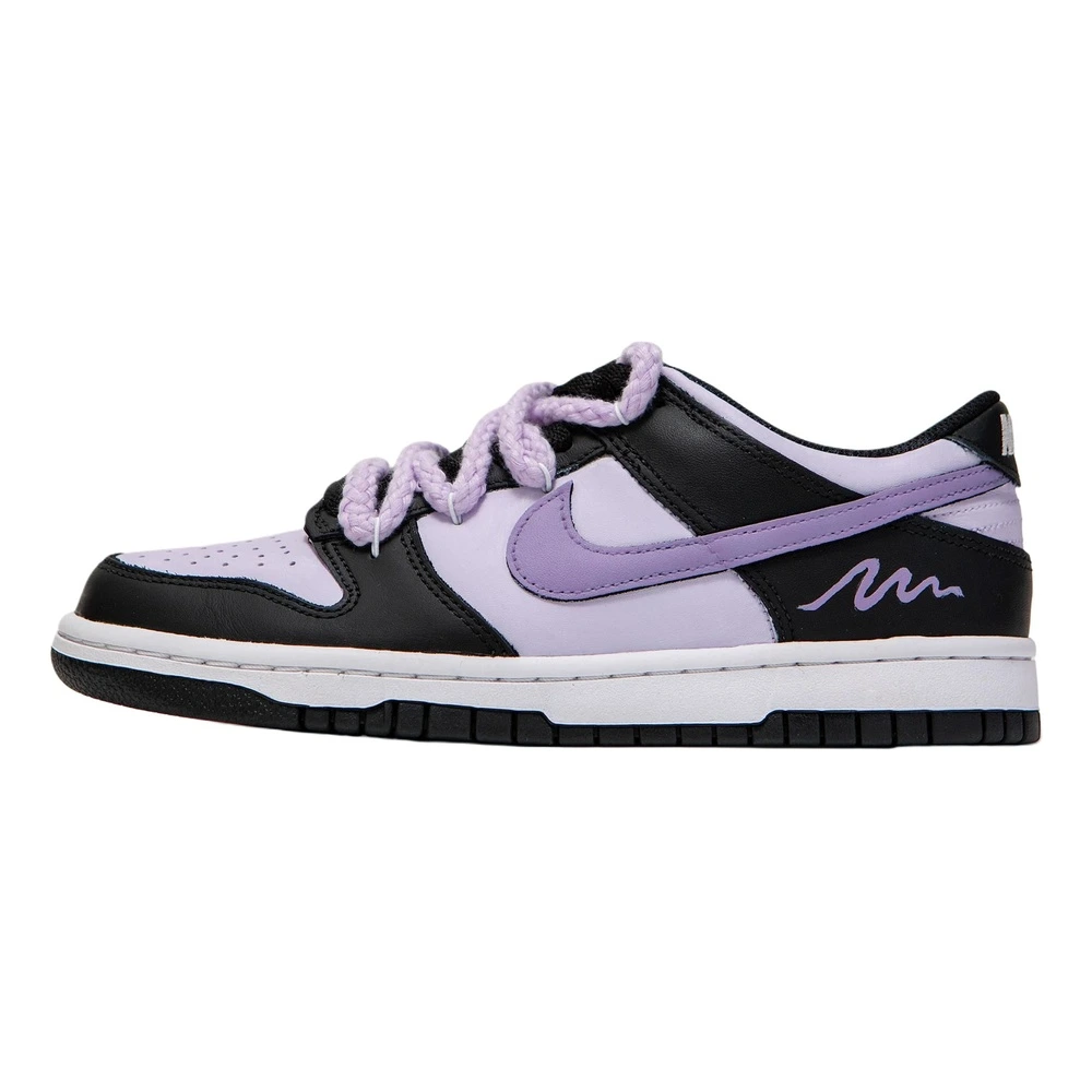 Кроссовки детские Nike Dunk для скейтбординга, Цвет: черно-фиолетовый, Размер: 35.5 | Китай.рф