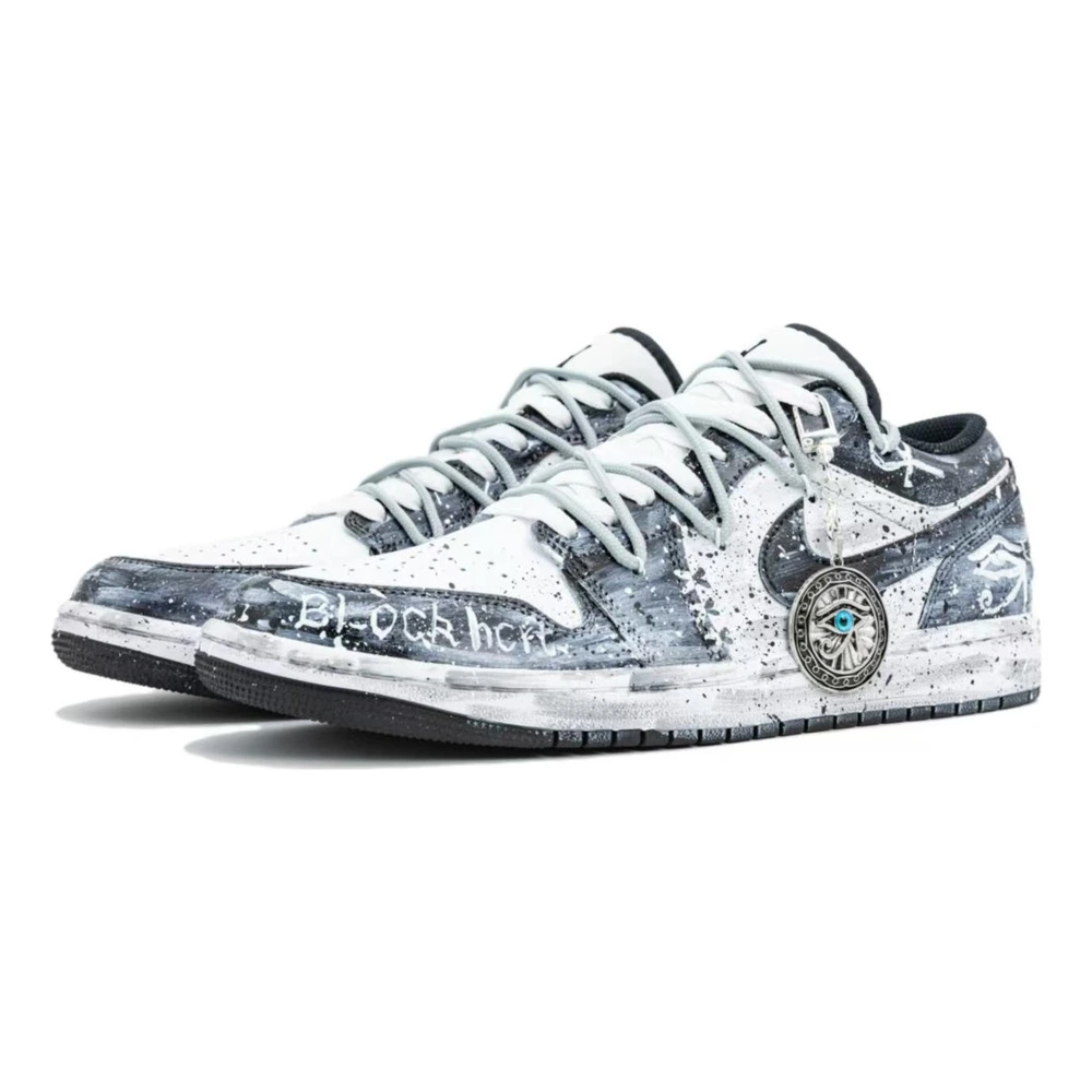Кроссовки Jordan Air Jordan 1 Snowfield Divine Eyes из кожи, Цвет: сине-черный, Размер: 40, Подарочная упаковка: мраморная коробка | Китай.рф