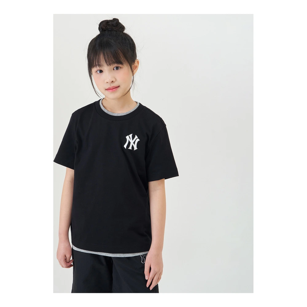 Футболка MLB Kids с принтом New York Yankees, хлопок, Цвет: черный, Размер: 110 | Китай.рф