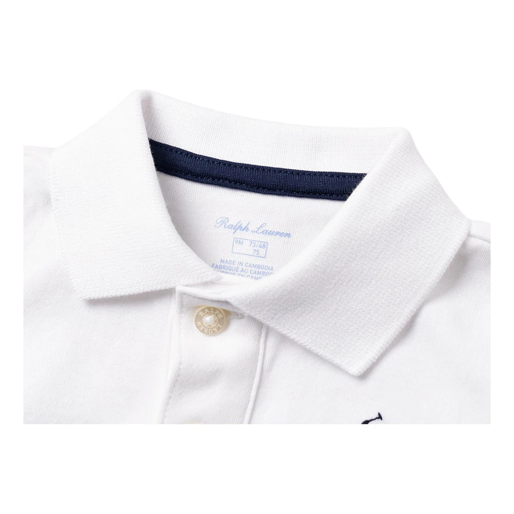 Комбинезон Polo Ralph Lauren Jumpsuit белый для малышей, Цвет: Белый, Размер: 12M | Китай.рф