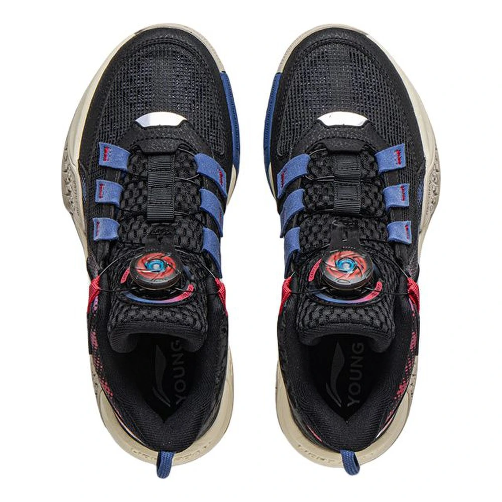 Детские баскетбольные кроссовки Li Ning YOUNG, черные с малиновым, Цвет: чёрный/насыщенный ягодный, Размер: 33 | Китай.рф